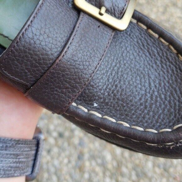 Tommy Girl Chunky Heel Leather Upper Pumps - Brown - Size 6 - Picture 7 of 8